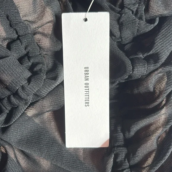 NWT Out from Under fully lined sheer / mesh ruched V neck bodysuit - Picture 10 of 16